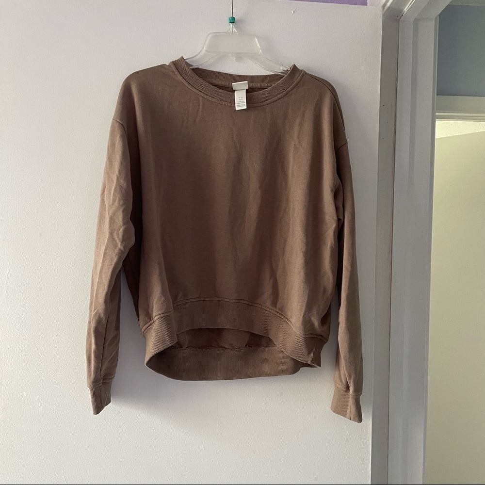 H&M light brown tan sweater